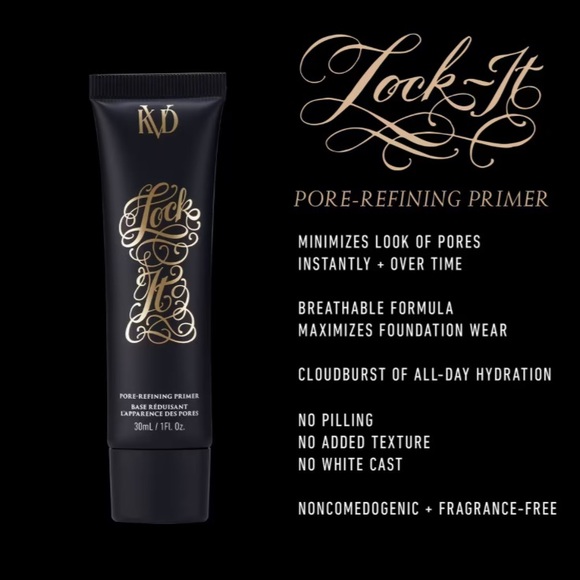 Kat Von D KVD Lock It Pore Refining Primer extend wear and minimize pores - Picture 3 of 6